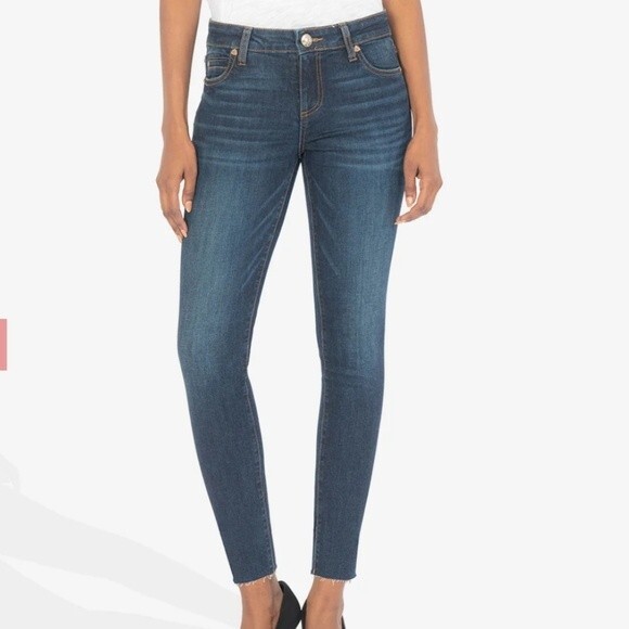 Kut From The Kloth medium wash low rise skinny jeans sz  6 EUC - Picture 1 of 10